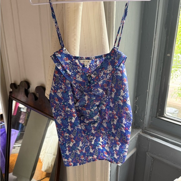 Love Blue Ruffled Camisole Top - Picture 1 of 4